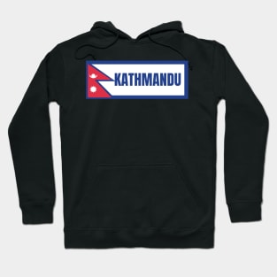 Kathmandu City in Nepal Flag Hoodie